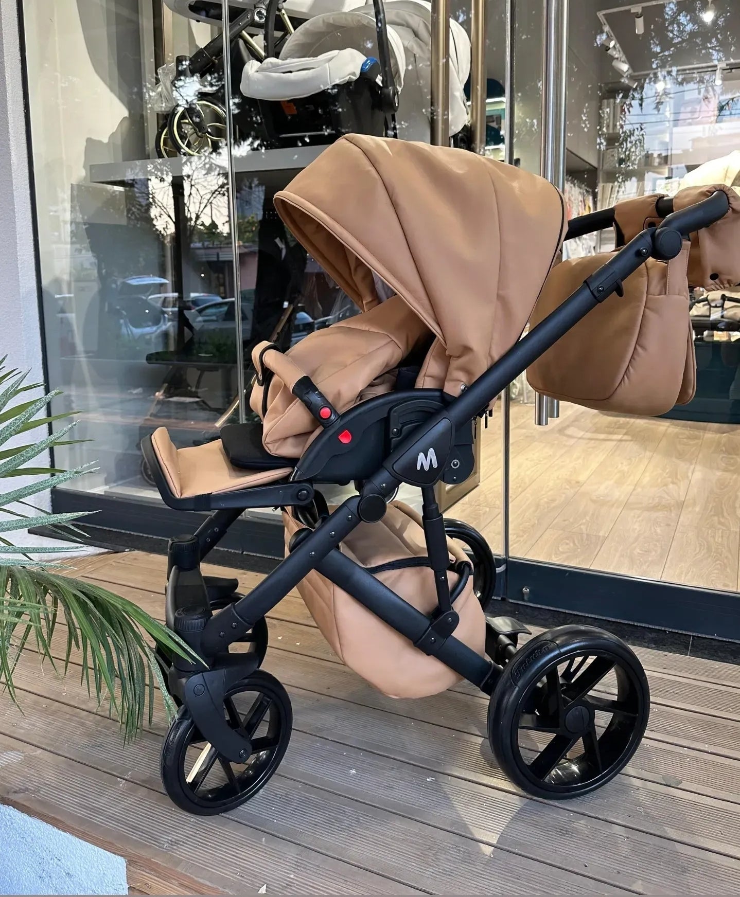 MOMMO AAA Baby Stroller 2in1/3in1/4in1 Eco Leather
